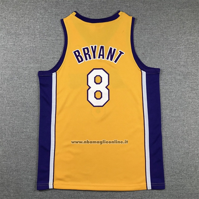 Maglia Bambino Los Angeles Lakers Kobe Bryant #8 Mitchell & Ness 1999-00 Giallo